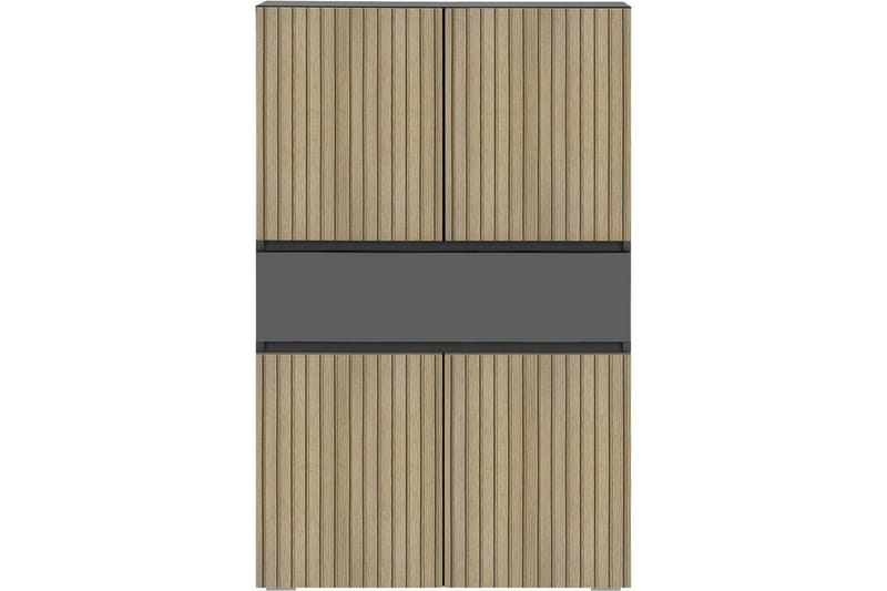 Wisla Korkea Kaappi Kylpyhuoneeseen 130x76x35 cm - Harmaa - Talo & remontointi - Keittiö & kylpyhuone - Kylpyhuone - Kylpyhuonekalusteet - Kylpyhuonekaapit