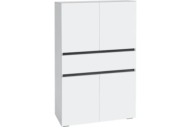 Wisla Korkea Kaappi Kylpyhuoneeseen 130x76x35 cm, Valkoinen