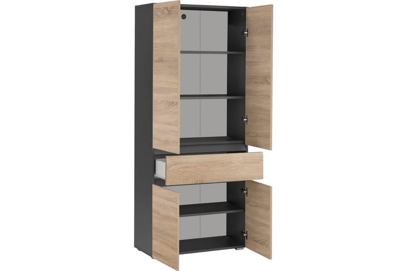 Wisla Korkea Kaappi Kylpyhuoneeseen 180x76x37 cm - Luonto - Talo & remontointi - Keittiö & kylpyhuone - Kylpyhuone - Kylpyhuonekalusteet - Kylpyhuonekaapit