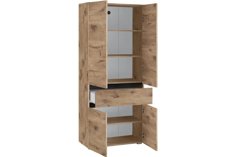 Wisla Korkea Kaappi Kylpyhuoneeseen 180x76x37 cm - Luonto - Talo & remontointi - Keittiö & kylpyhuone - Kylpyhuone - Kylpyhuonekalusteet - Kylpyhuonekaapit