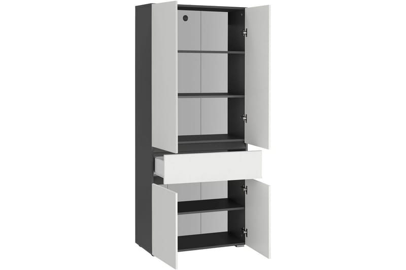 Wisla Korkea Kaappi Kylpyhuoneeseen 180x76x37 cm - Valkoinen - Talo & remontointi - Keittiö & kylpyhuone - Kylpyhuone - Kylpyhuonekalusteet - Kylpyhuonekaapit