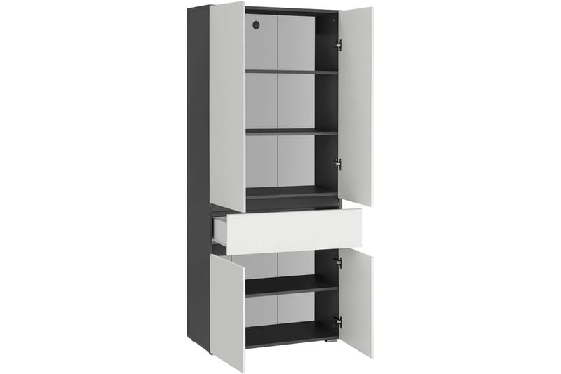 Wisla Korkea Kaappi Kylpyhuoneeseen 180x76x37 cm - Valkoinen - Talo & remontointi - Keittiö & kylpyhuone - Kylpyhuone - Kylpyhuonekalusteet - Kylpyhuonekaapit