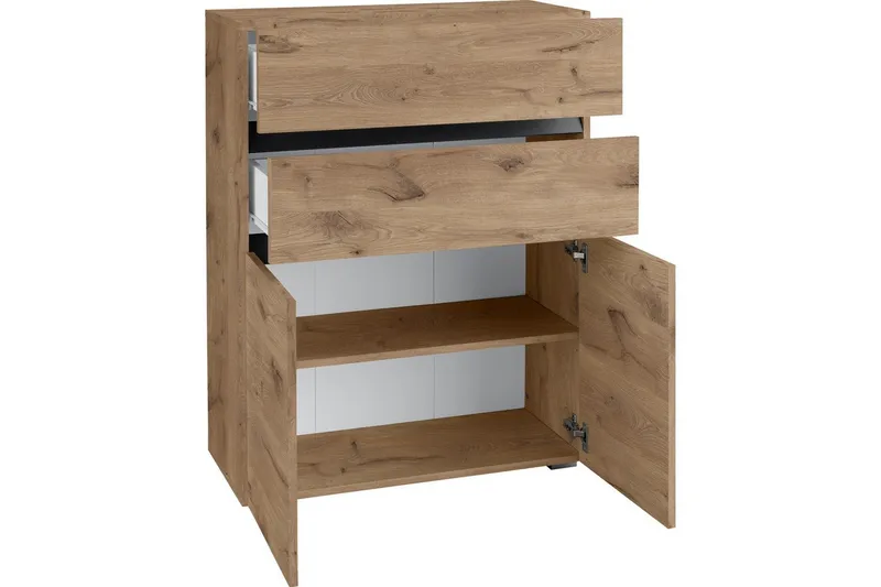 Wisla Korkea kaappi kylpyhuoneeseen 98x76x35 cm - Luonto - Talo & remontointi - Keittiö & kylpyhuone - Kylpyhuone - Kylpyhuonekalusteet - Kylpyhuonekaapit