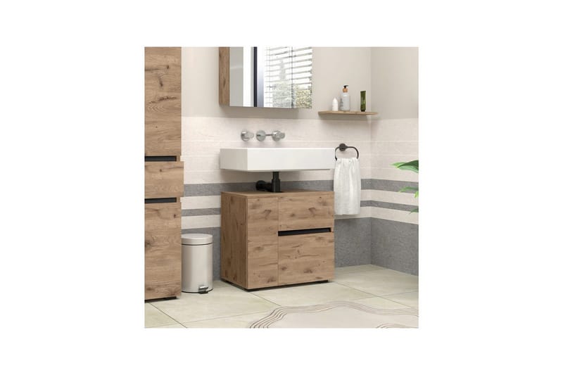 Wisla Pesuallaskaappi 60 cm - Luonto - Talo & remontointi - Keittiö & kylpyhuone - Kylpyhuone - Kylpyhuonekalusteet - Allaskaappi