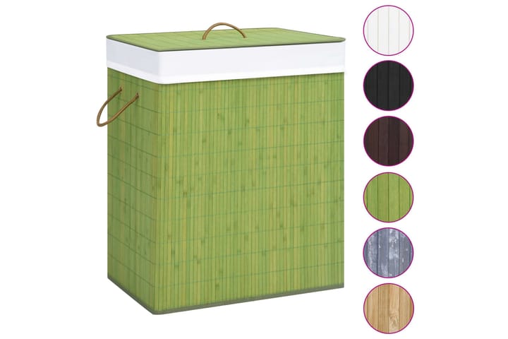 Bambu pyykkikori vihreä 100 l - Kylpyhuonetarvikkeet - Pyykkisäilytys - Pyykkikori