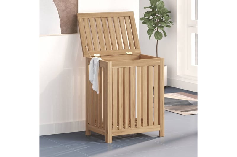 beBasic Pyykkikori 50x35x60 cm täysi tiikki - Ruskea - Talo & remontointi - Keittiö & kylpyhuone - Kylpyhuone - Kylpyhuonetarvikkeet - Pyykkisäilytys