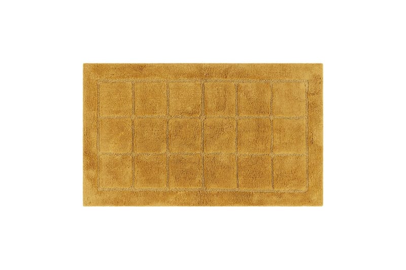 Kylpyhuonematto Neliö - 50x80 cm, Keltainen - Kodintekstiilit & matot - Kylpyhuonetekstiilit - Kylpyhuoneen matto