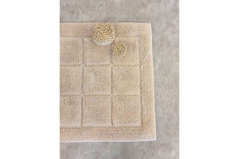 Kylpyhuonematto Neliö - 50x80 cm, Luonto - Kodintekstiilit & matot - Kylpyhuonetekstiilit - Kylpyhuoneen matto