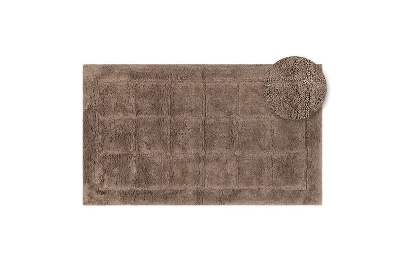 Kylpyhuonematto Neliö - 50x80 cm, Tumma Pellava - Talo & remontointi - Keittiö & kylpyhuone - Kylpyhuone - Kylpyhuonetarvikkeet