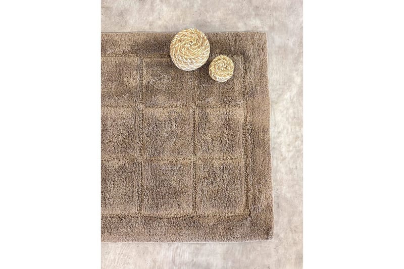 Kylpyhuonematto Neliö - 50x80 cm, Tumma Pellava - Kodintekstiilit & matot - Kylpyhuonetekstiilit - Kylpyhuoneen matto