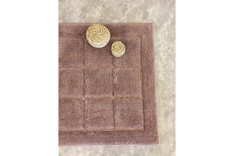 Kylpyhuonematto Neliö - 50x80 cm, Pölyinen Vaaleanpunainen - Kodintekstiilit & matot - Kylpyhuonetekstiilit - Kylpyhuoneen matto