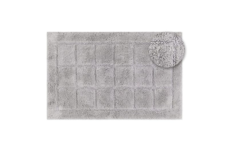 Kylpyhuonematto Neliö - 50x80 cm/Hopea - Kodintekstiilit & matot - Matto - Pienet matot
