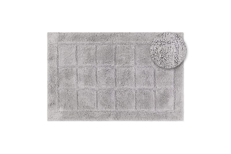 Kylpyhuonematto Neliö - 70x120 cm, Hopea - Talo & remontointi - Keittiö & kylpyhuone - Kylpyhuone - Kylpyhuonetarvikkeet