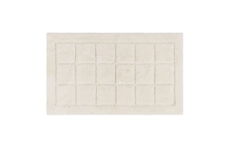 Kylpyhuonematto Neliö, 70x120 cm, Kreemi