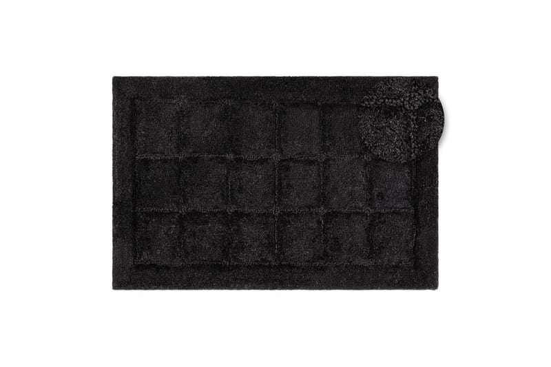 Kylpyhuonematto Neliö - 70x120 cm, Musta - Talo & remontointi - Keittiö & kylpyhuone - Kylpyhuone - Kylpyhuonetarvikkeet