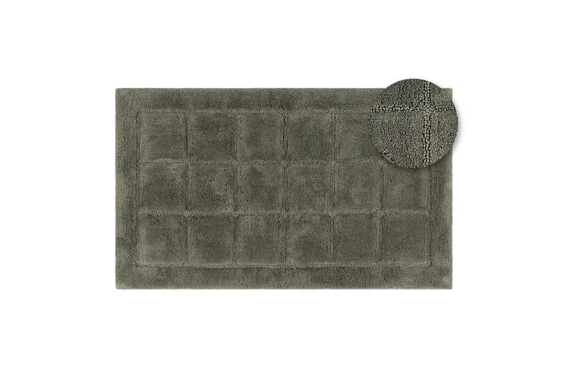 Kylpyhuonematto Neliö - 70x120 cm, Smaragdinvihreä - Kodintekstiilit & matot - Kylpyhuonetekstiilit - Kylpyhuoneen matto