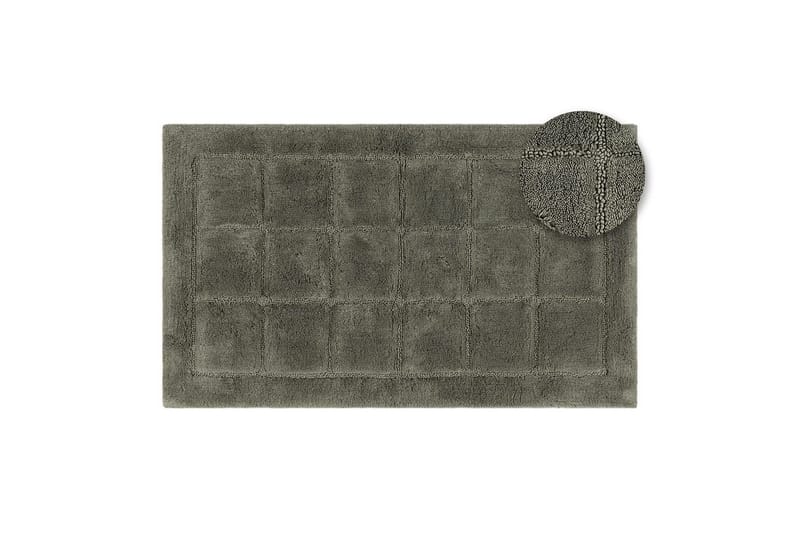 Kylpyhuonematto Neliö - 70x120 cm, Smaragdinvihreä - Kodintekstiilit & matot - Kylpyhuonetekstiilit - Kylpyhuoneen matto