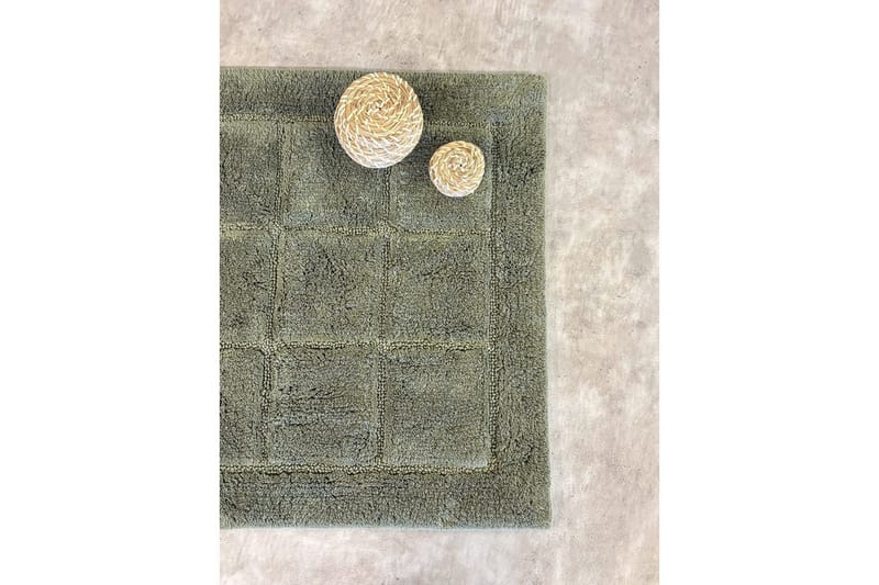 Kylpyhuonematto Neliö - 70x120 cm, Smaragdinvihreä - Kodintekstiilit & matot - Kylpyhuonetekstiilit - Kylpyhuoneen matto