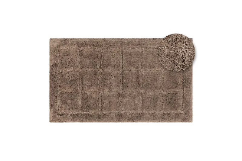 Kylpyhuonematto Neliö - 70x120 cm, Tumma Pellava - Kodintekstiilit & matot - Kylpyhuonetekstiilit - Kylpyhuoneen matto