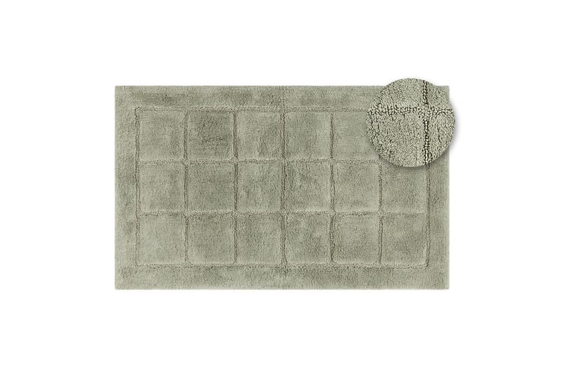 Kylpyhuonematto Neliö - 70x120 cm, Vaaleanvihreä - Talo & remontointi - Keittiö & kylpyhuone - Kylpyhuone - Kylpyhuonetarvikkeet