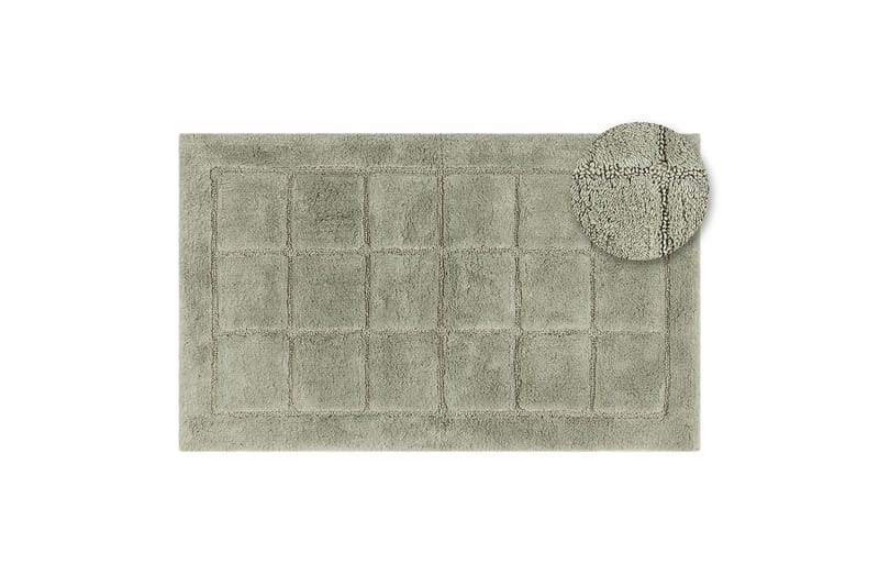 Kylpyhuonematto Neliö - 70x120 cm, Vaaleanvihreä - Kodintekstiilit & matot - Kylpyhuonetekstiilit - Kylpyhuoneen matto