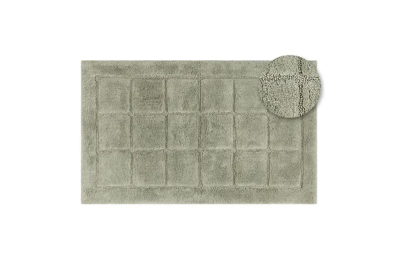 Kylpyhuonematto Neliö - 70x120 cm, Vaaleanvihreä - Kodintekstiilit & matot - Kylpyhuonetekstiilit - Kylpyhuoneen matto