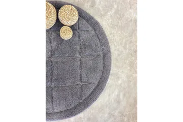 Kylpyhuonematto Neliö - 80x80 cm, Harmaa - Kodintekstiilit & matot - Kylpyhuonetekstiilit - Kylpyhuoneen matto