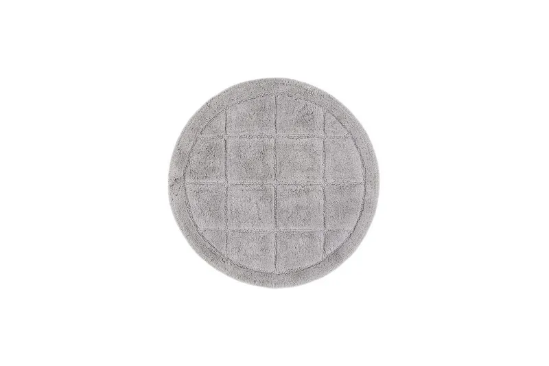 Kylpyhuonematto Neliö - 80x80 cm, Hopea - Kodintekstiilit & matot - Kylpyhuonetekstiilit - Kylpyhuoneen matto