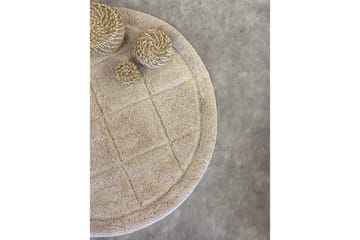 Kylpyhuonematto Neliö - 80x80 cm, Luonto - Kodintekstiilit & matot - Kylpyhuonetekstiilit - Kylpyhuoneen matto