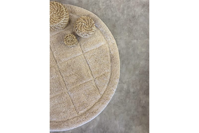 Kylpyhuonematto Neliö - 80x80 cm, Luonto - Kodintekstiilit & matot - Kylpyhuonetekstiilit - Kylpyhuoneen matto