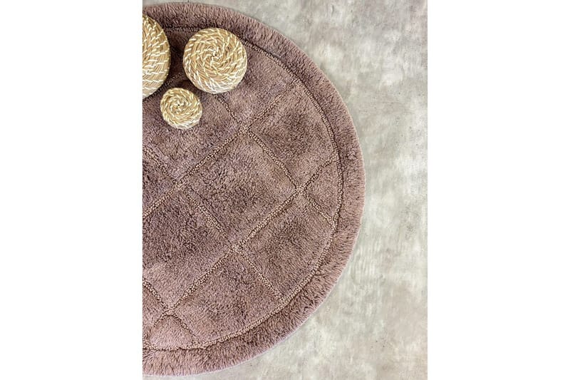 Kylpyhuonematto Neliö - 80x80 cm, Pölyinen Vaaleanpunainen - Kodintekstiilit & matot - Kylpyhuonetekstiilit - Kylpyhuoneen matto