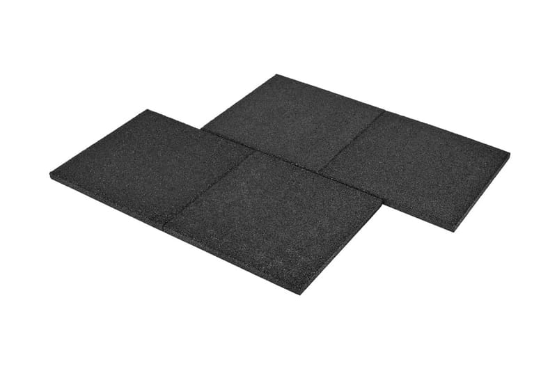 Kaatumissuojalevyt 18 kpl kumi 50x50x3 cm musta - Musta - Talo & remontointi - Keittiö & kylpyhuone - Kylpyhuone - Kylpyhuonetarvikkeet - Liukuestematot