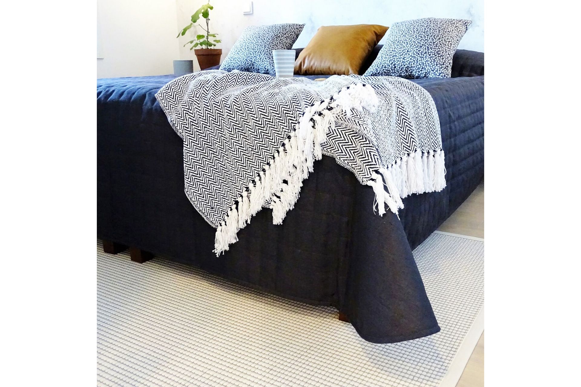 Matto Lyyra 160x230 cm Valkoinen - VM Carpet - Talo & remontointi - Keittiö & kylpyhuone - Kylpyhuone - Kylpyhuonetarvikkeet - Liukuestematot