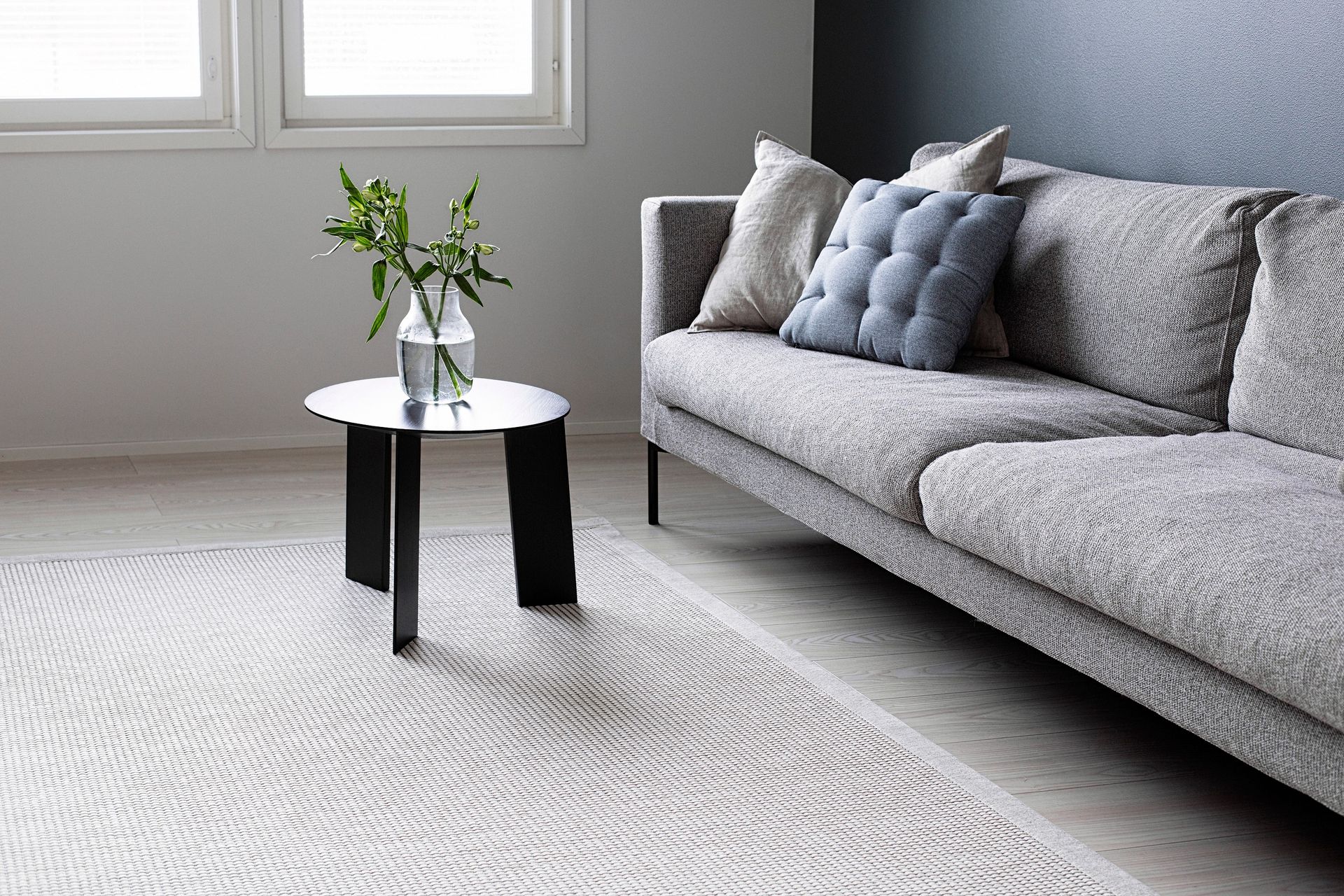 Matto Lyyra 160x230 cm Valkoinen - VM Carpet - Talo & remontointi - Keittiö & kylpyhuone - Kylpyhuone - Kylpyhuonetarvikkeet - Liukuestematot