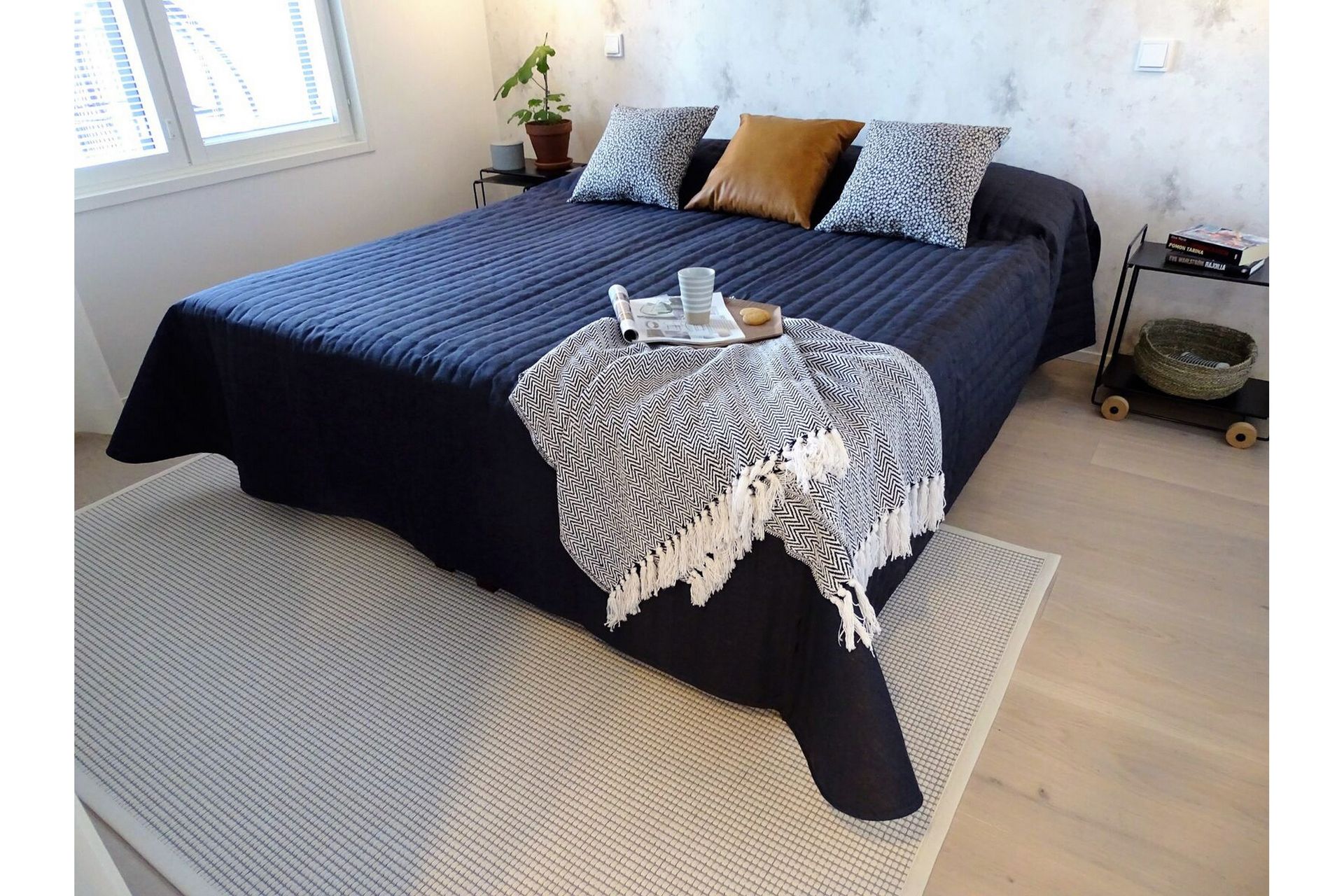 Matto Lyyra 160x230 cm Valkoinen - VM Carpet - Talo & remontointi - Keittiö & kylpyhuone - Kylpyhuone - Kylpyhuonetarvikkeet - Liukuestematot
