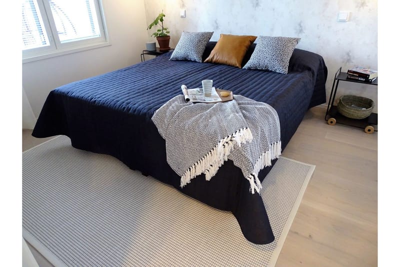 Matto Lyyra 80x150 cm Valkoinen - VM Carpet - Talo & remontointi - Keittiö & kylpyhuone - Kylpyhuone - Kylpyhuonetarvikkeet - Liukuestematot