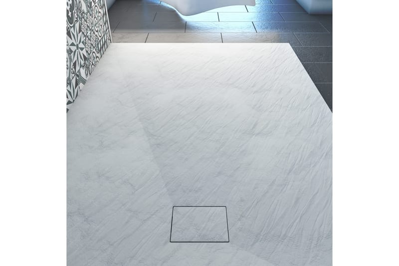 Suihkuallas Långbyn 90x140 cm - Valkoinen - Talo & remontointi - Keittiö & kylpyhuone - Kylpyhuone - Kylpyhuonetarvikkeet - Muuta