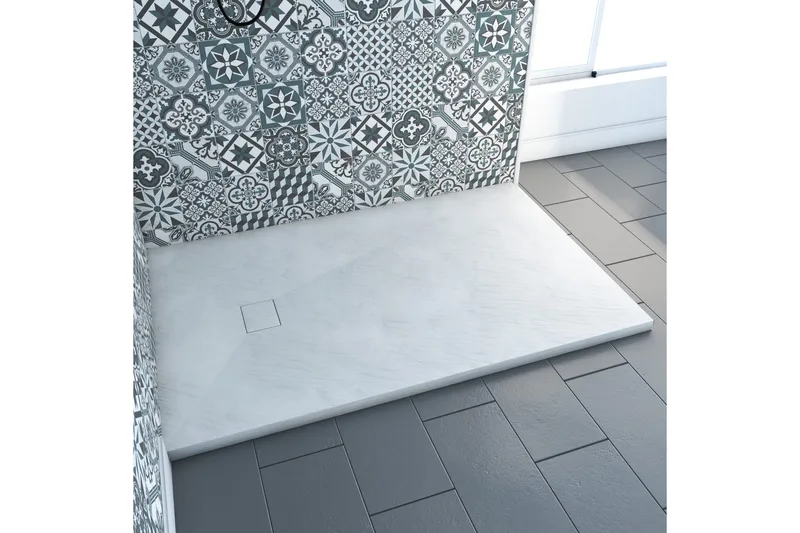 Suihkuallas Långbyn 90x140 cm, Valkoinen