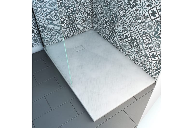 Suihkuallas Långbyn 90x140 cm - Valkoinen - Talo & remontointi - Keittiö & kylpyhuone - Kylpyhuone - Kylpyhuonetarvikkeet - Muuta