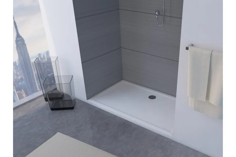 Suihkuallas Lockenkil 80x140 cm, Valkoinen