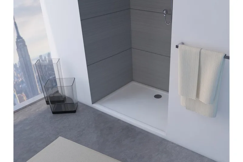 Suihkuallas Lockenkil 90x120 cm, Valkoinen