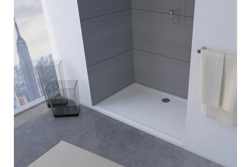 Suihkuallas Lockenkil 90x140 cm, Valkoinen