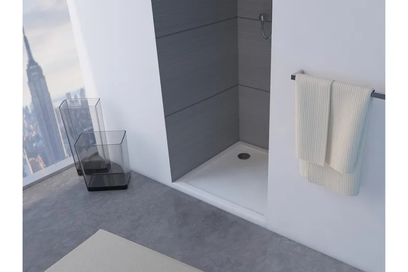 Suihkuallas Lockenkil 90x90 cm, Valkoinen