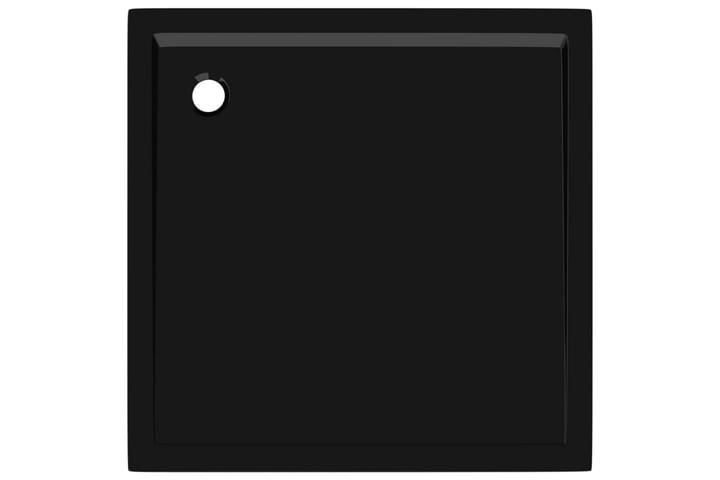 Suihkualusta neliö ABS musta 80x80 cm - Musta - Suihkuallas - Muuta