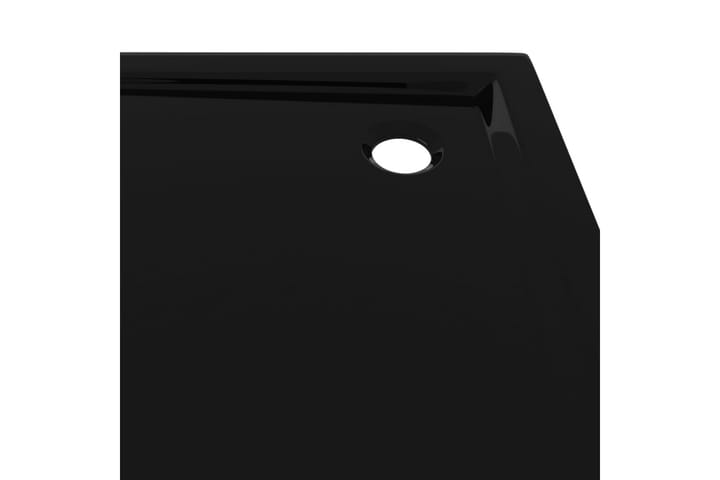 Suihkualusta neliö ABS musta 80x80 cm - Musta - Suihkuallas - Muuta