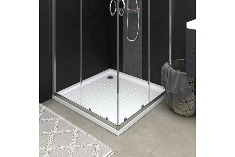 Suihkualusta nystyröillä valkoinen 80x80x4 cm ABS - Talo & remontointi - Keittiö & kylpyhuone - Kylpyhuone - Kylpyhuonetarvikkeet - Muuta
