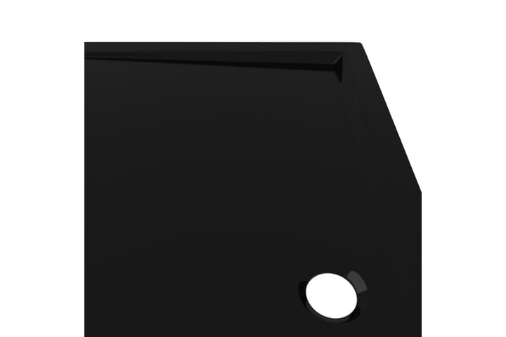 Suihkualusta suorakaide ABS musta 70x120 cm - Musta - Muuta - Suihkuallas