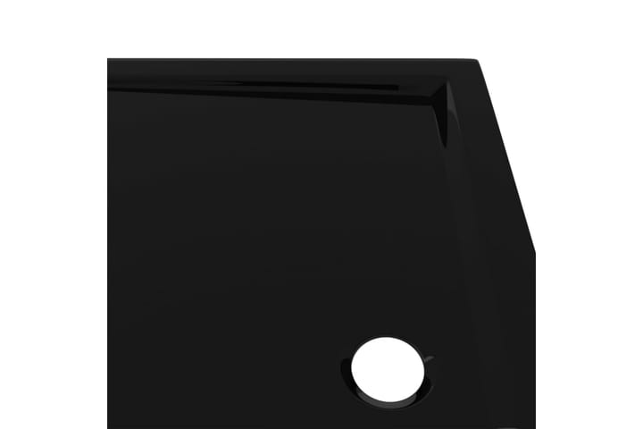 Suihkualusta suorakaide ABS musta 80x100 cm - Musta - Suihkuallas - Muuta