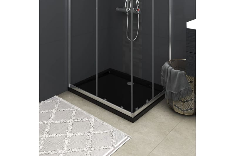 Suihkualusta suorakaide musta ABS 70x90 cm - Musta - Talo & remontointi - Keittiö & kylpyhuone - Kylpyhuone - Kylpyhuonetarvikkeet - Muuta