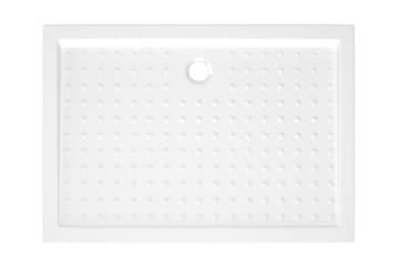 Suihkualusta valkoinen 70x100x4 cm ABS - Talo & remontointi - Keittiö & kylpyhuone - Kylpyhuone - Kylpyhuonetarvikkeet - Muuta